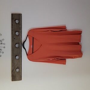 Chico's Vibrant Orange Ultimate Tee SZ XL